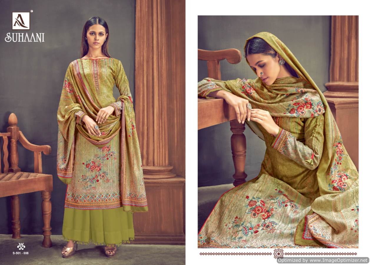 Alok Presents Suhani Pure Pashmina Dress Material
