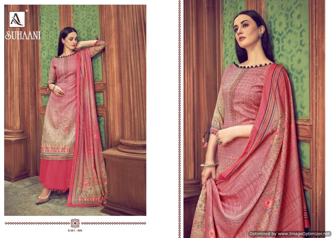 Alok Presents Suhani Pure Pashmina Dress Material