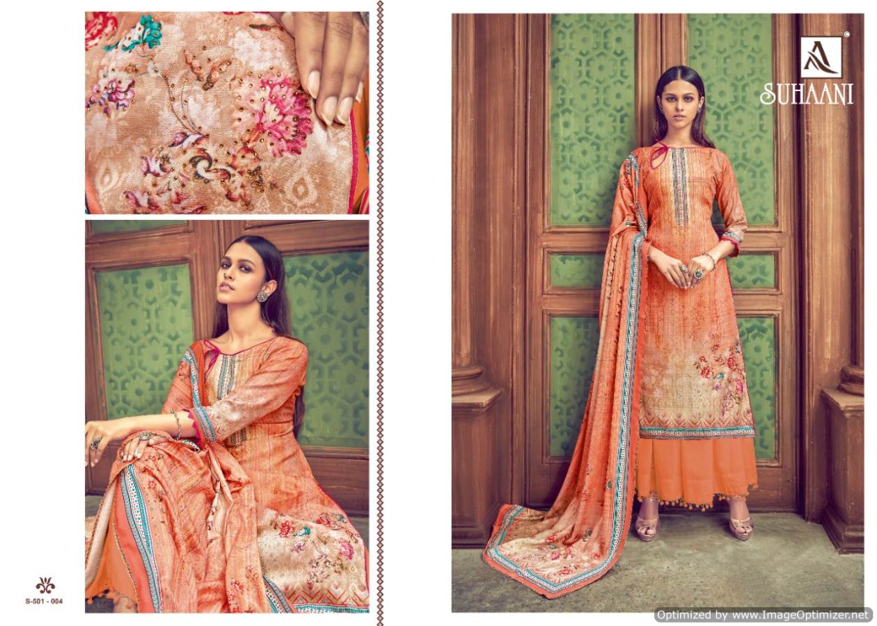 Alok Presents Suhani Pure Pashmina Dress Material