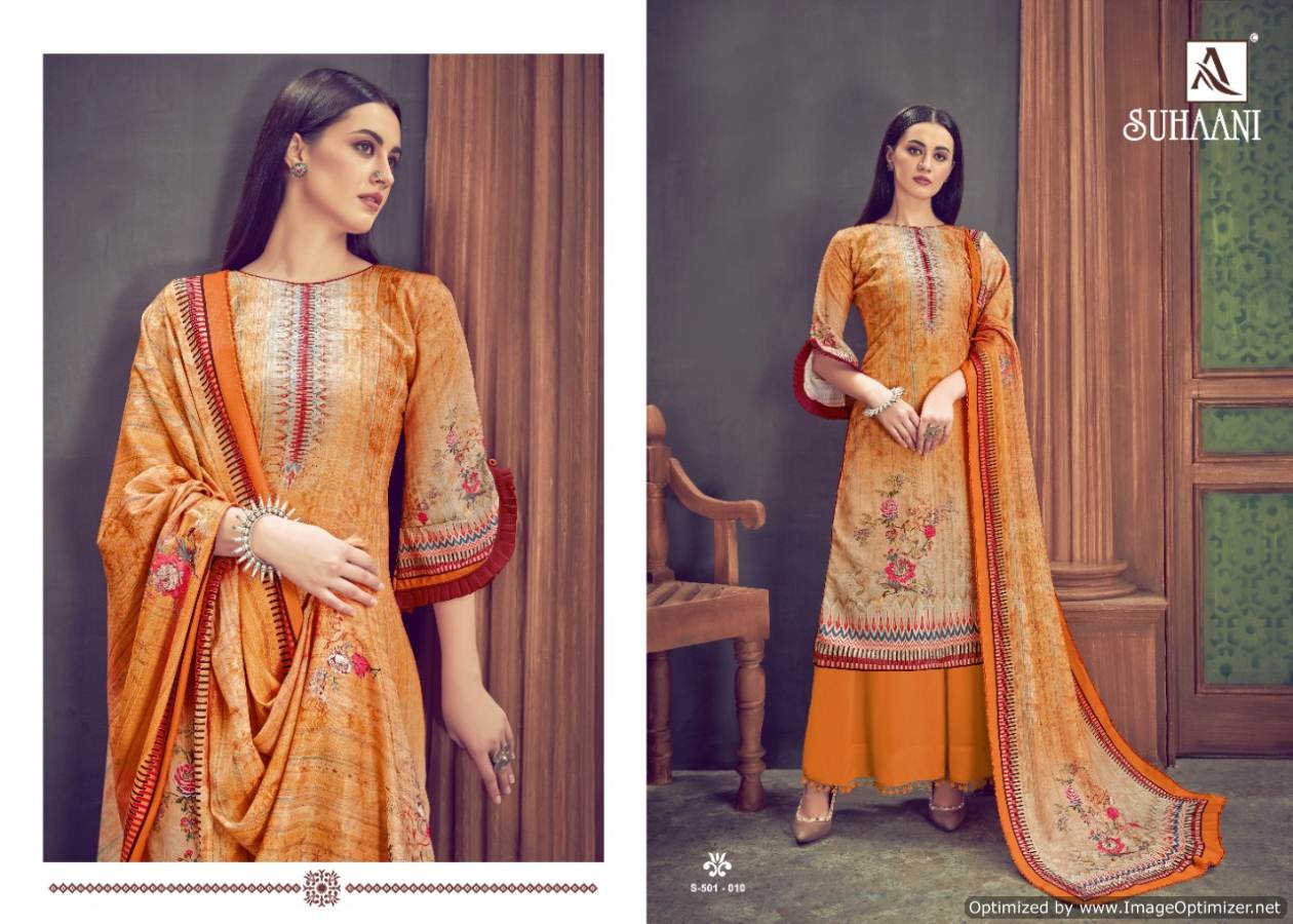 Alok Presents Suhani Pure Pashmina Dress Material