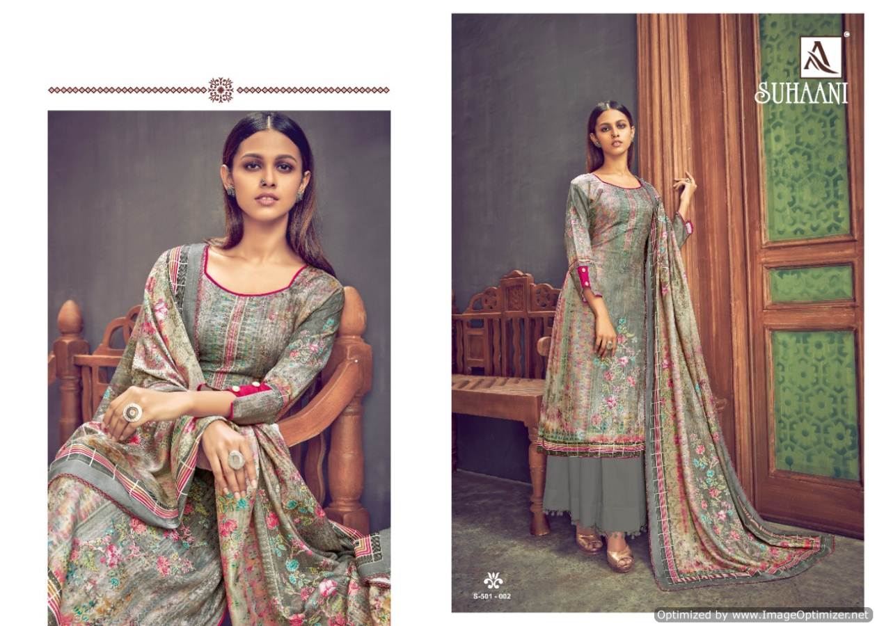 Alok Presents Suhani Pure Pashmina Dress Material