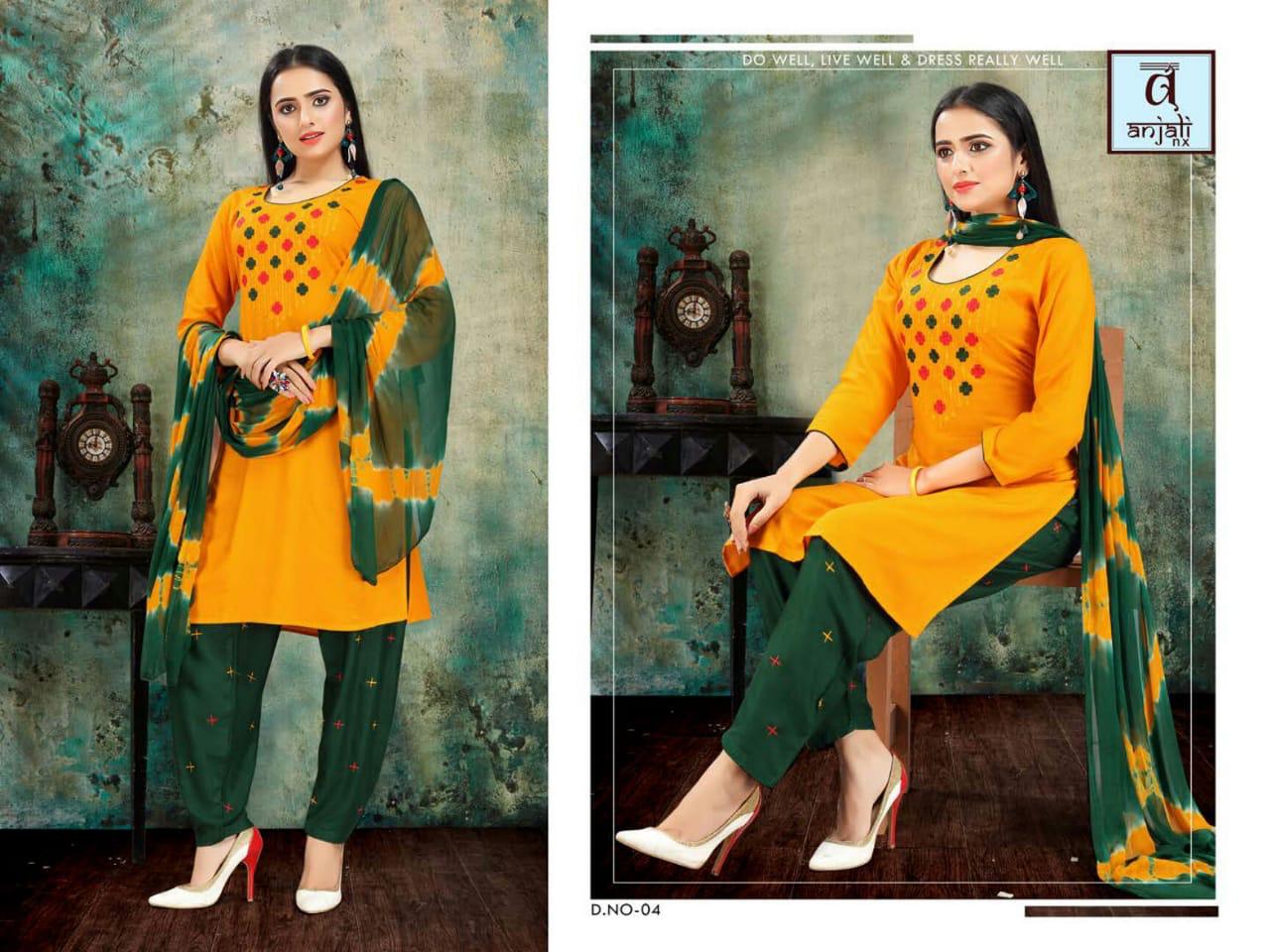 Anjali  Presents  Aishwariya Vol  3  Ready Made Dress Collection