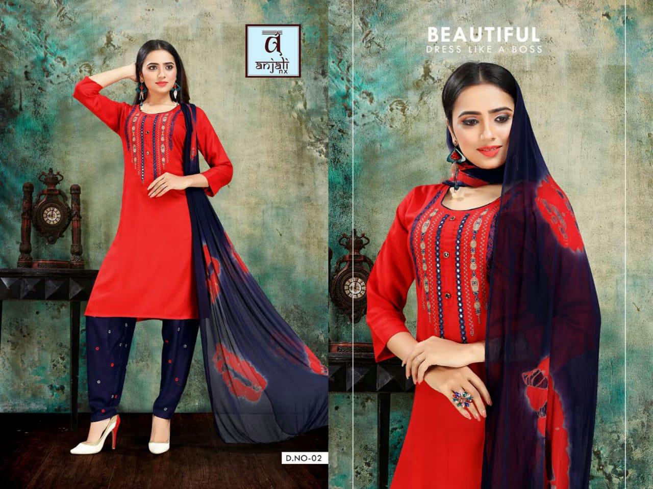 Anjali  Presents  Aishwariya Vol  3  Ready Made Dress Collection
