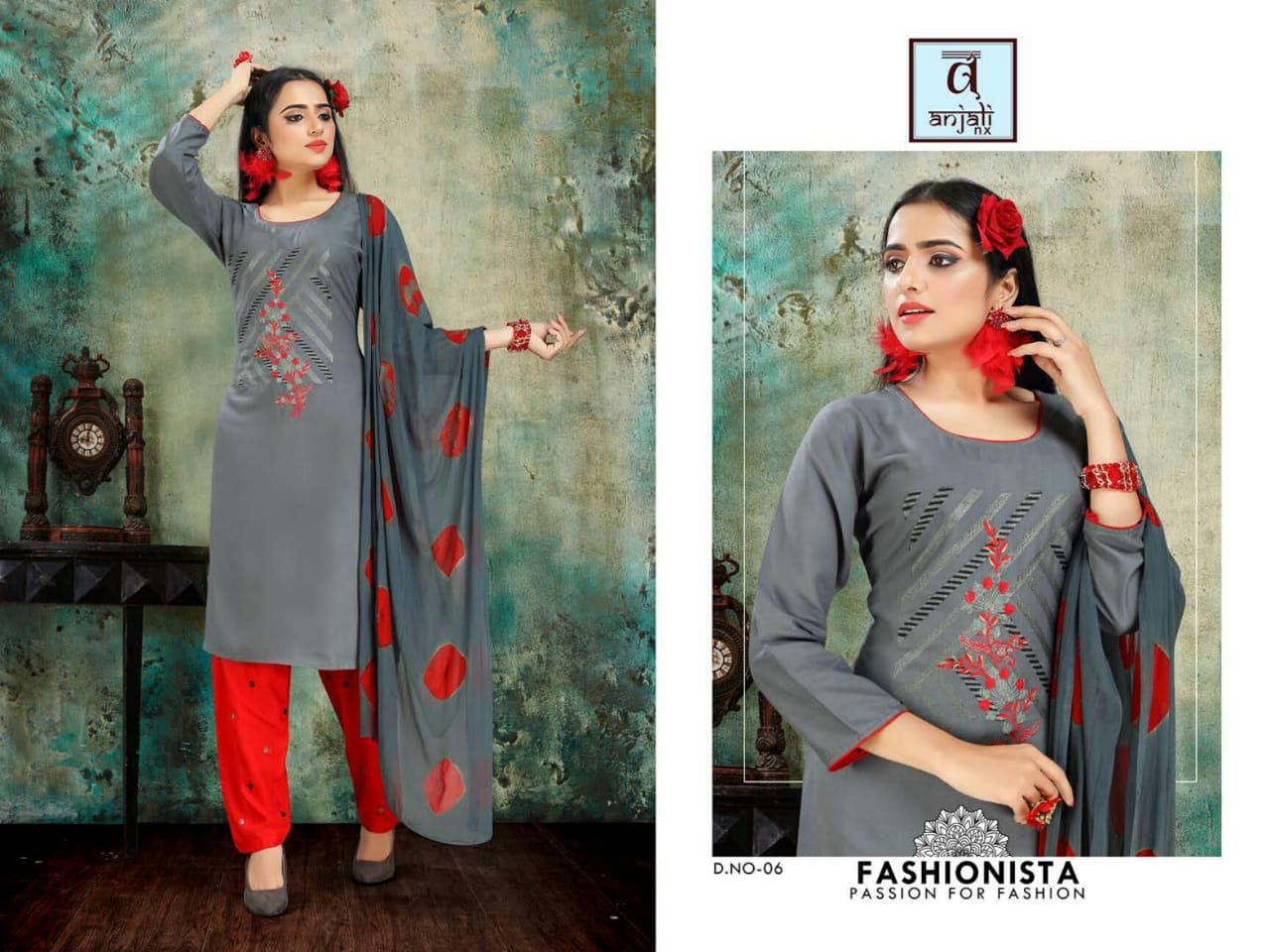 Anjali  Presents  Aishwariya Vol  3  Ready Made Dress Collection