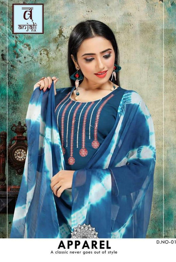 Anjali  Presents  Aishwariya Vol  3  Ready Made Dress Collection