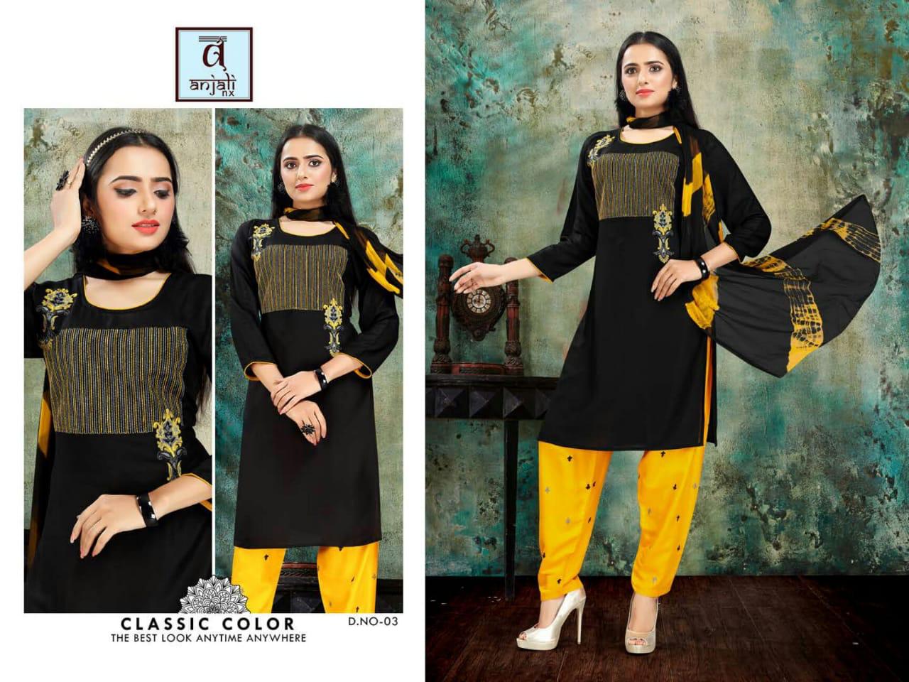 Anjali  Presents  Aishwariya Vol  3  Ready Made Dress Collection