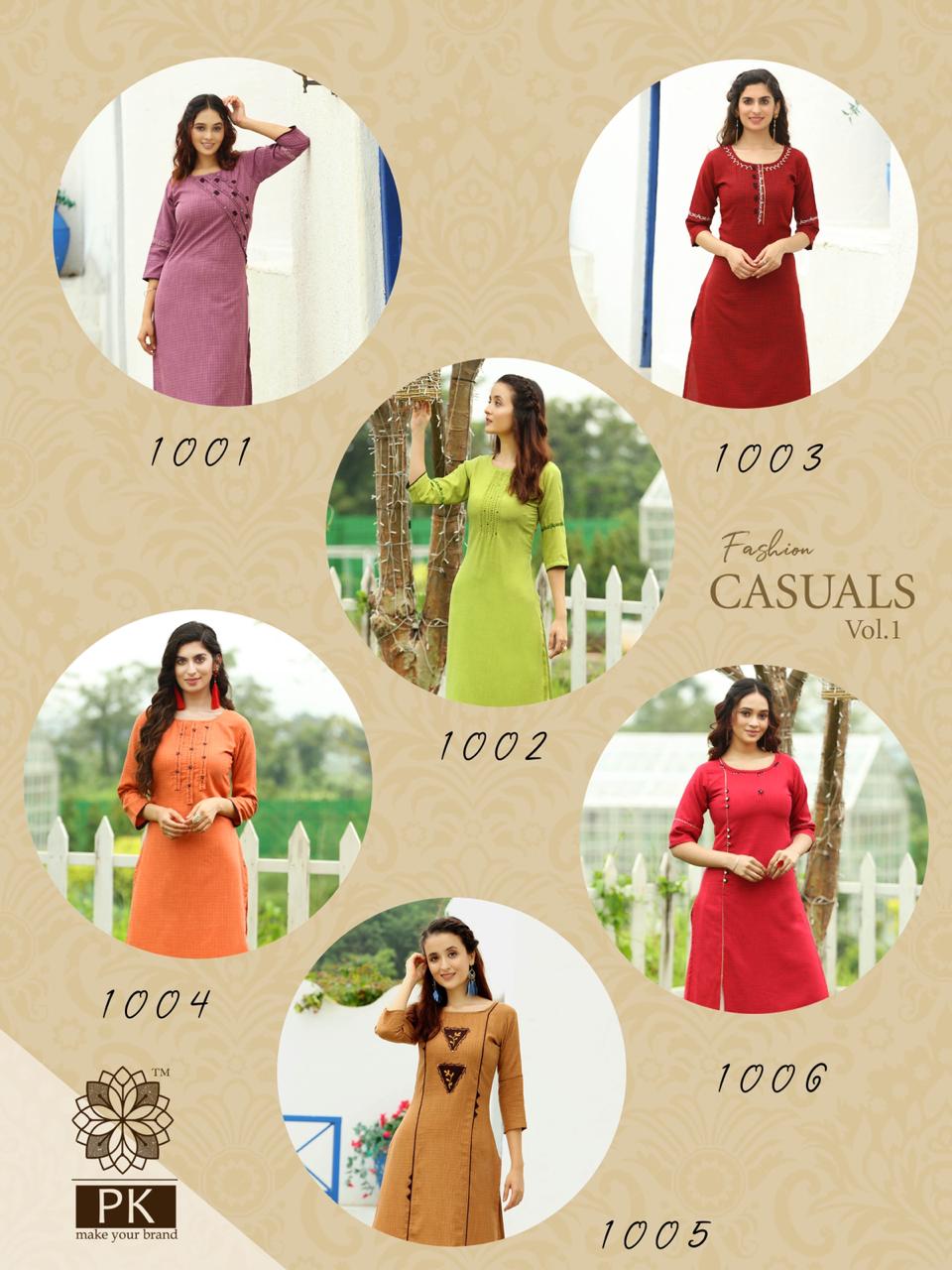 Aradhna  Presents Fashion Casuals  Vol 1  Casual Wear Kurti