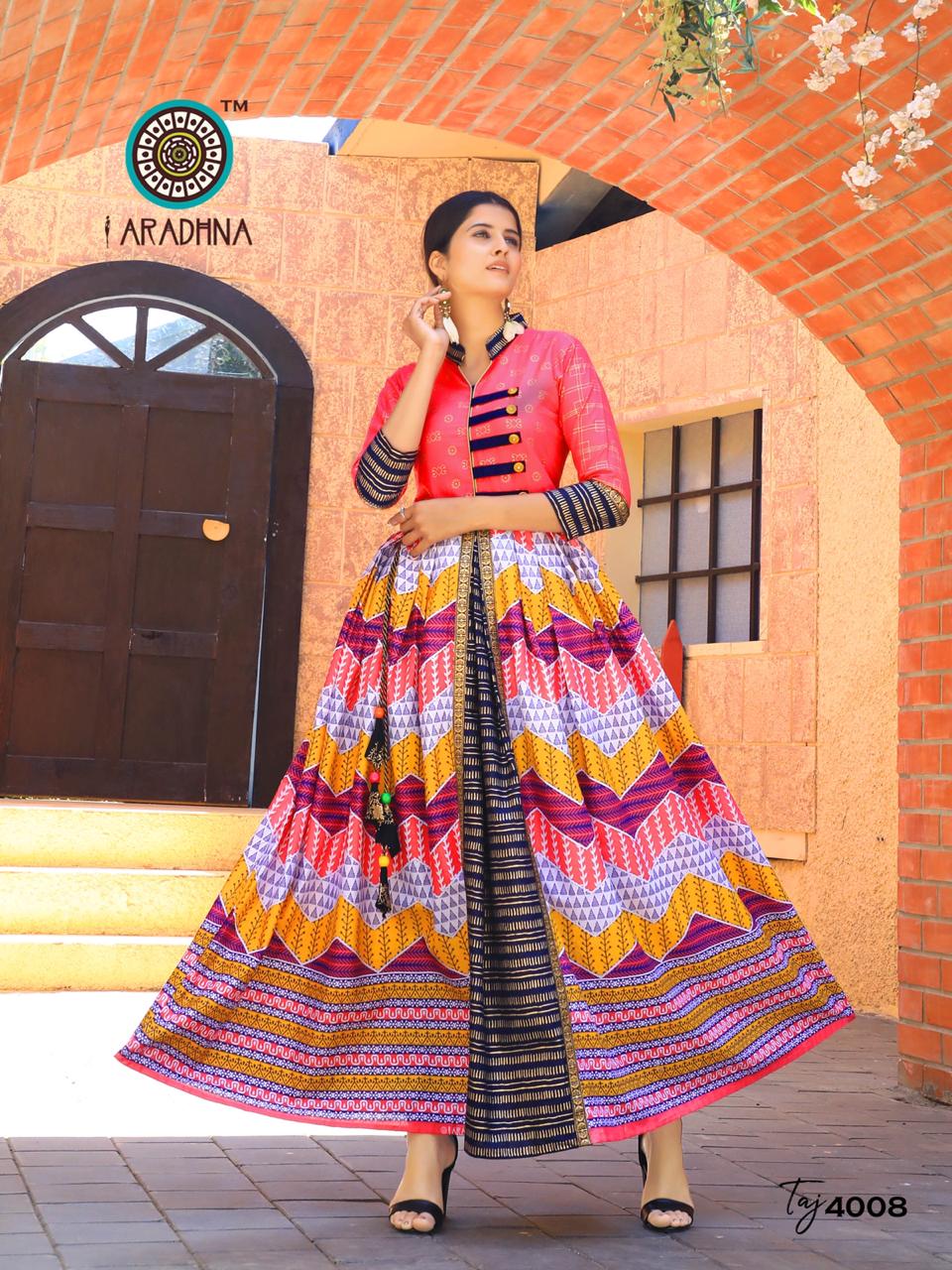 Aradhna Presents Taj Vol 4 Long Kurti Collection