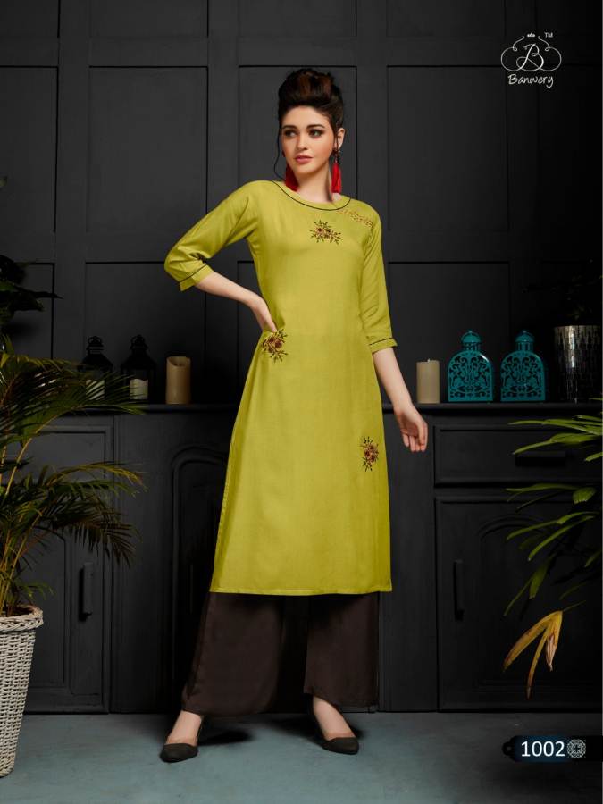 Banwery Presents  Kangana  Casual Wear Kurti With Bottom