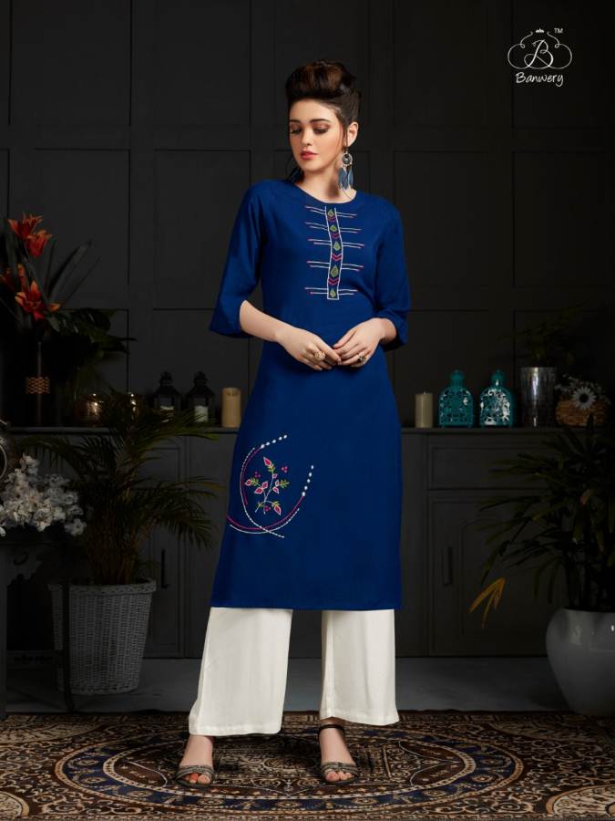 Banwery Presents  Kangana  Casual Wear Kurti With Bottom