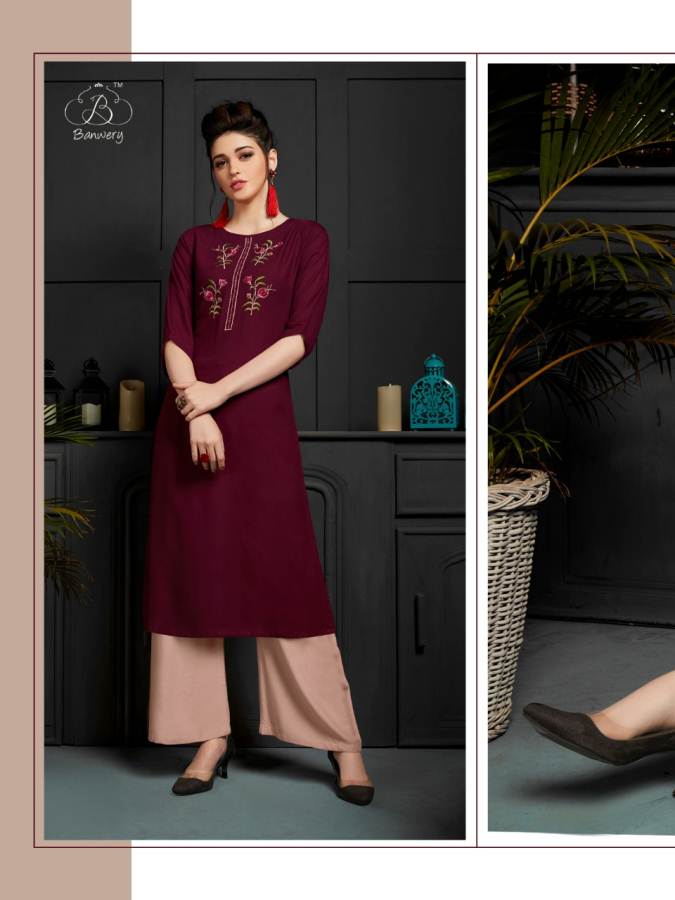 Banwery Presents  Kangana  Casual Wear Kurti With Bottom