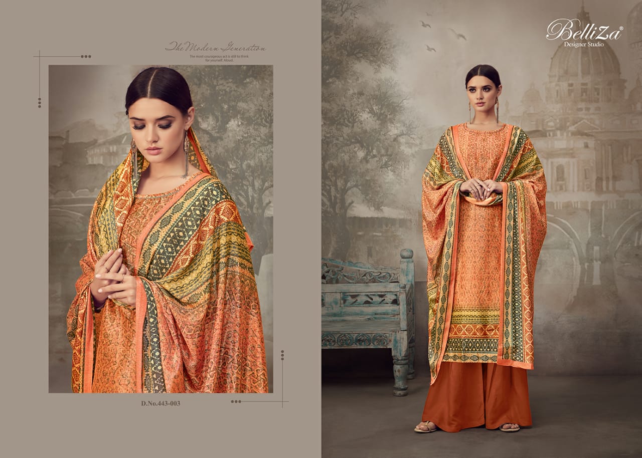 Belliza Presents Cosmic  Designer Dress Material
