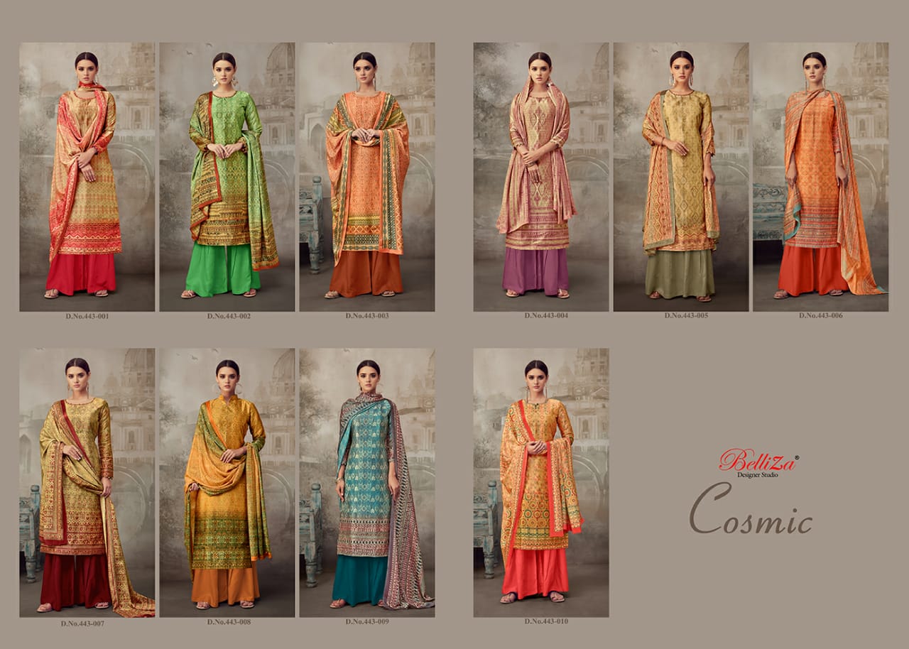 Belliza Presents Cosmic  Designer Dress Material