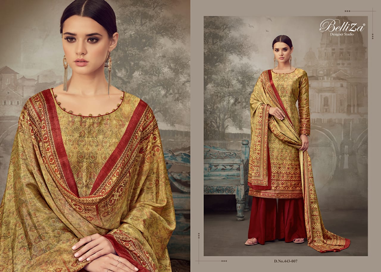 Belliza Presents Cosmic  Designer Dress Material