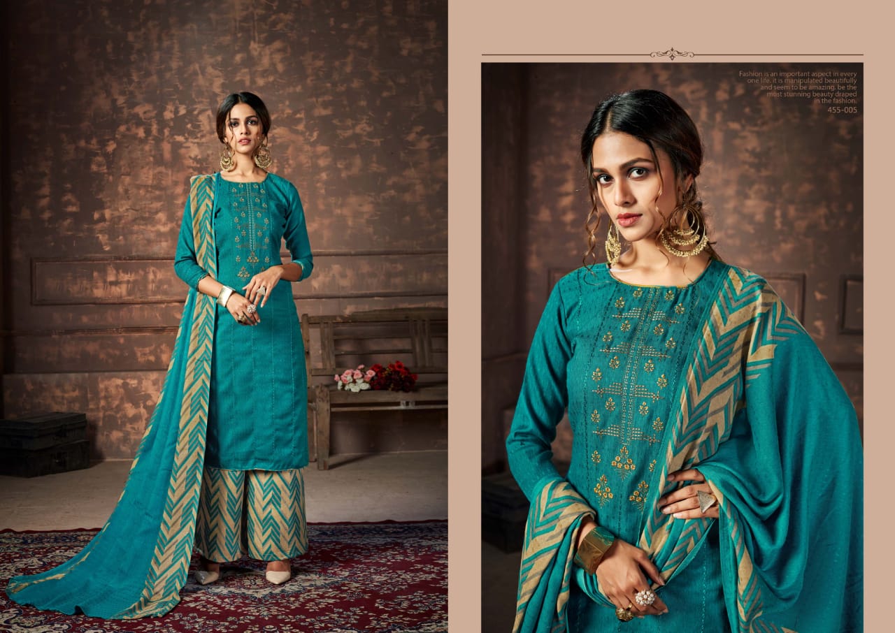 Belliza Presents Nizam-e-patiala Designer Dress Material