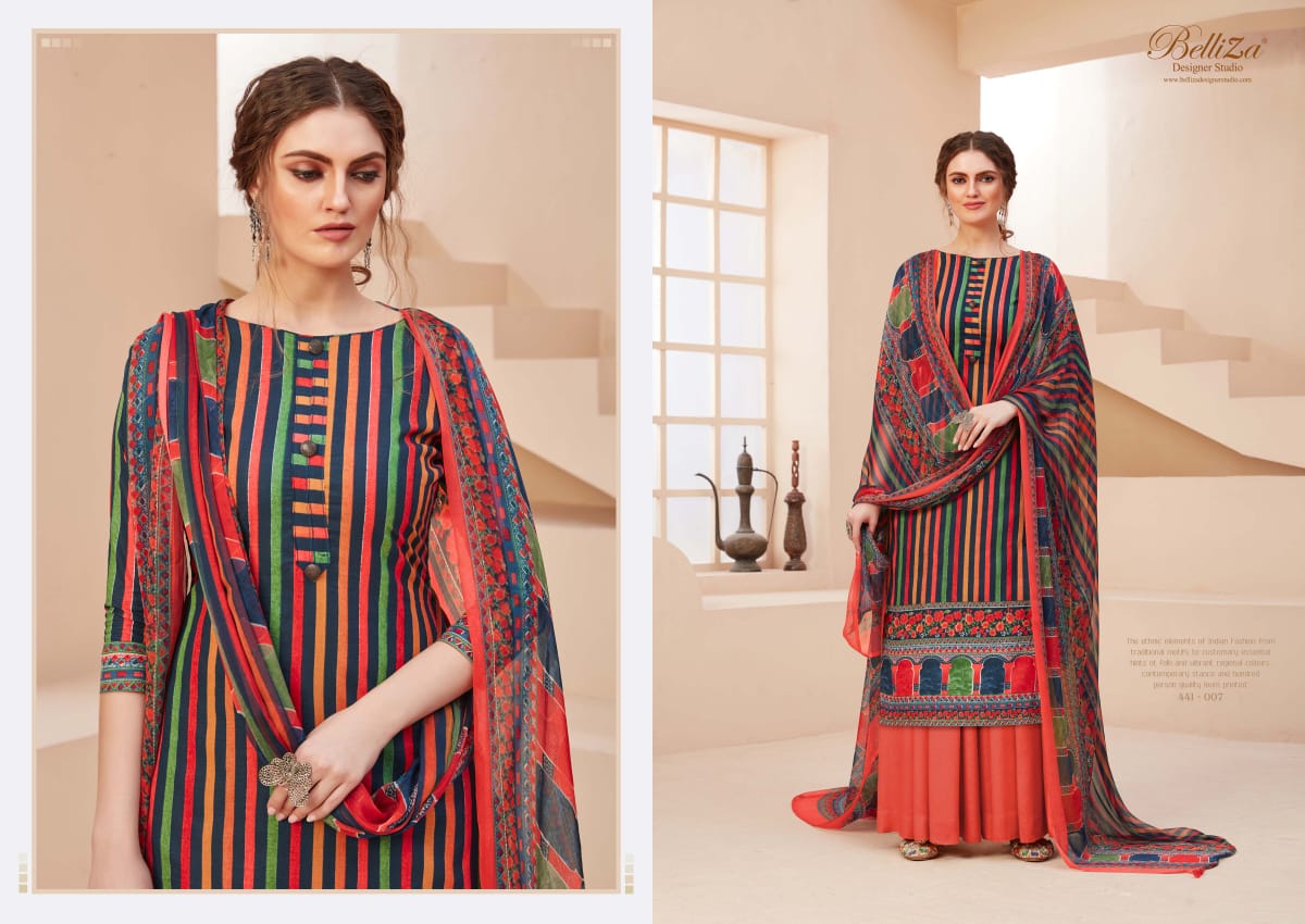 Belliza Presents Zohra Digital Printed Dress Material
