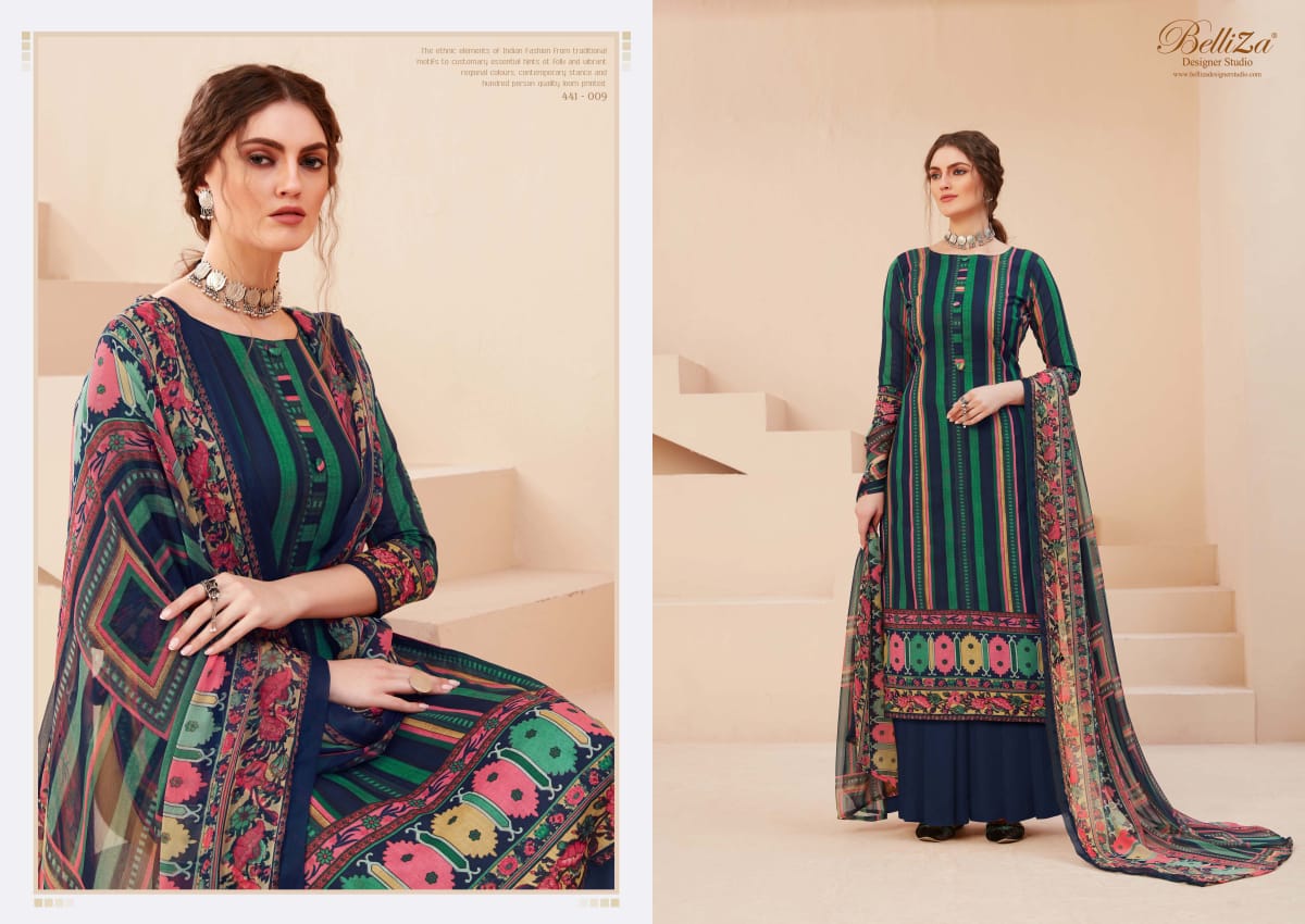 Belliza Presents Zohra Digital Printed Dress Material