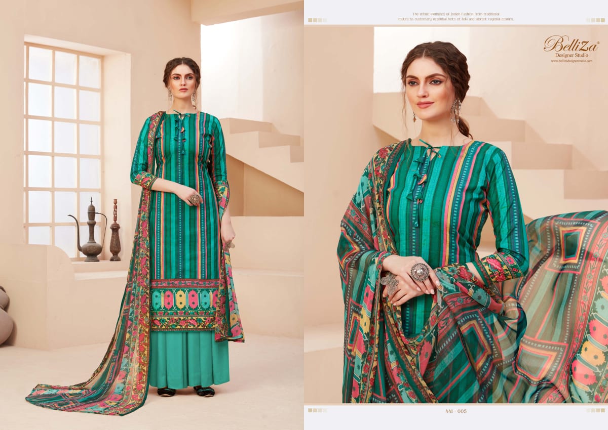 Belliza Presents Zohra Digital Printed Dress Material