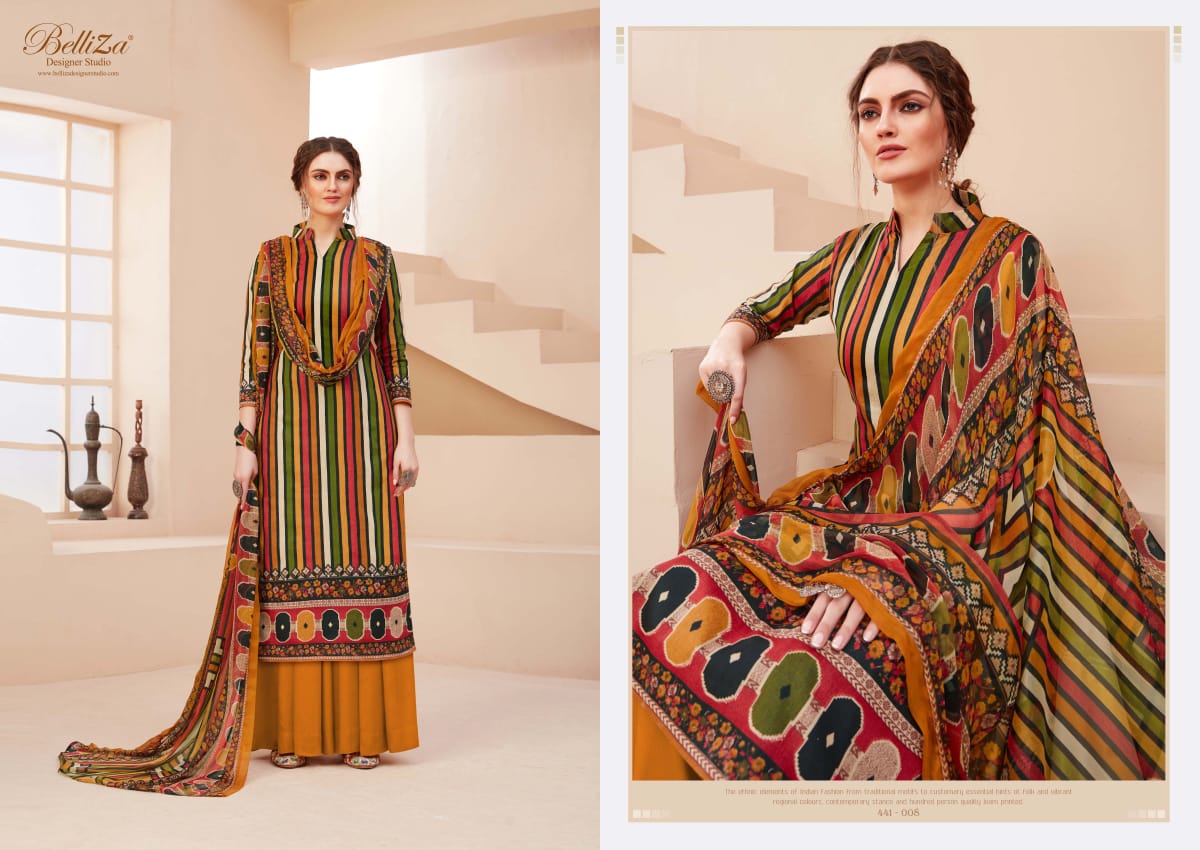 Belliza Presents Zohra Digital Printed Dress Material
