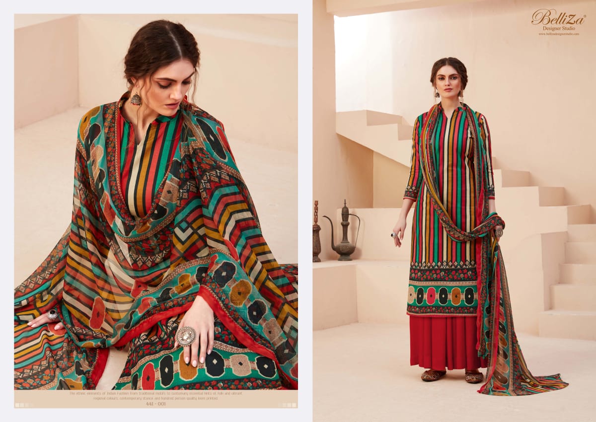 Belliza Presents Zohra Digital Printed Dress Material