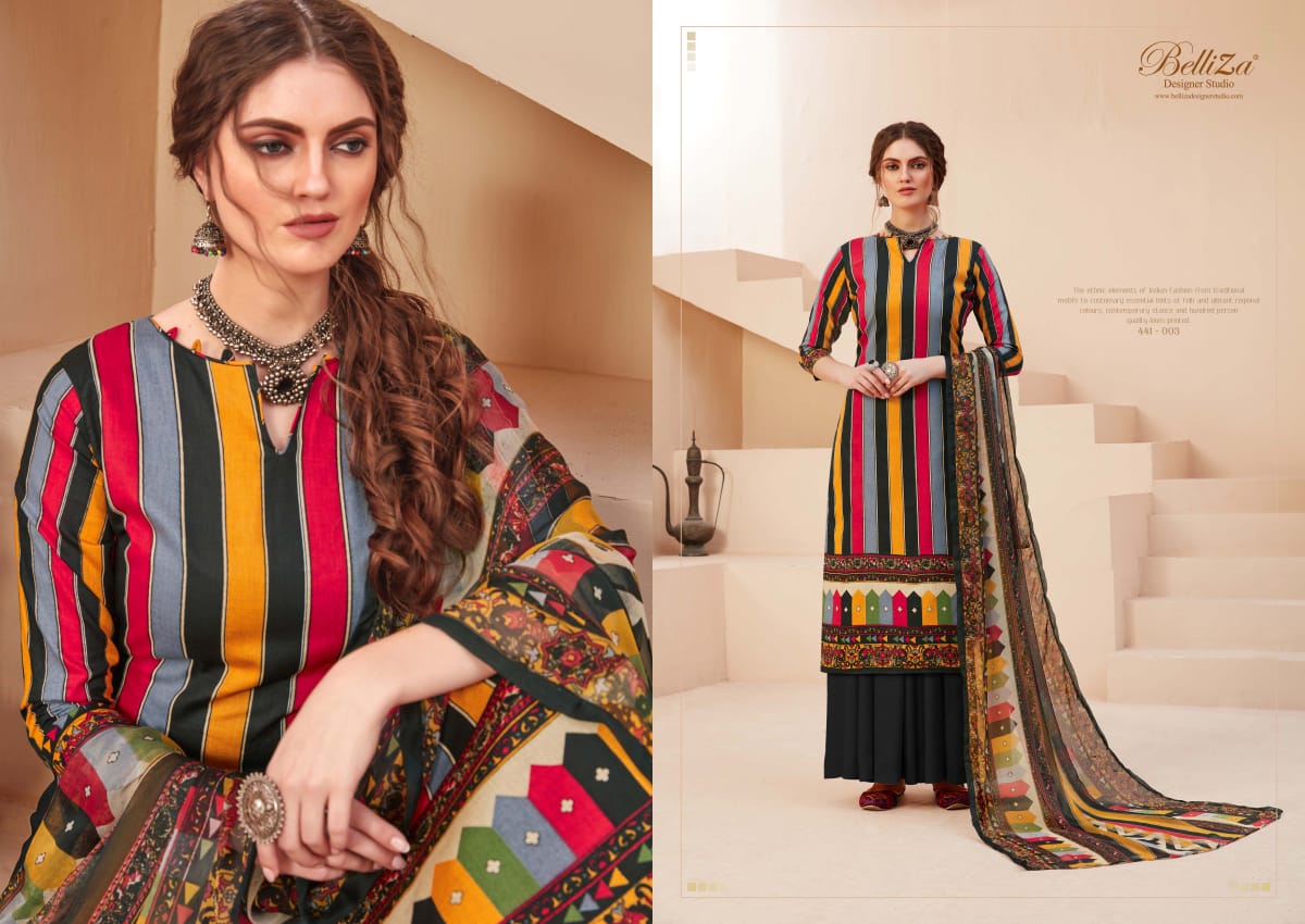 Belliza Presents Zohra Digital Printed Dress Material