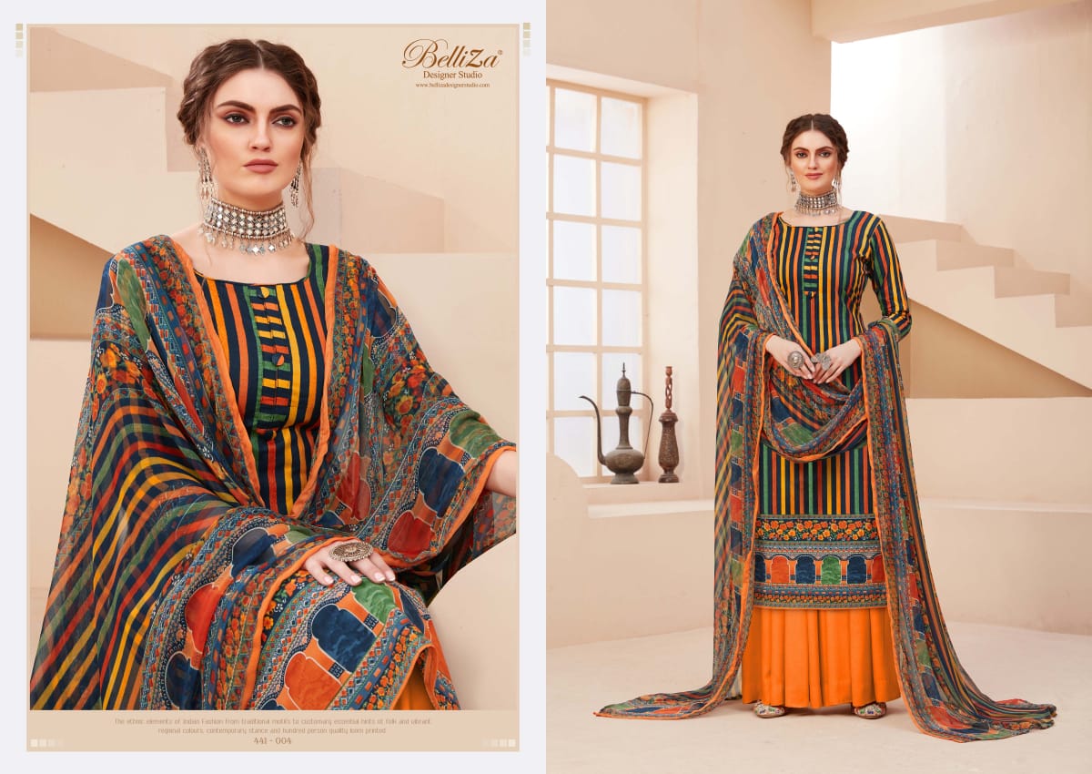 Belliza Presents Zohra Digital Printed Dress Material