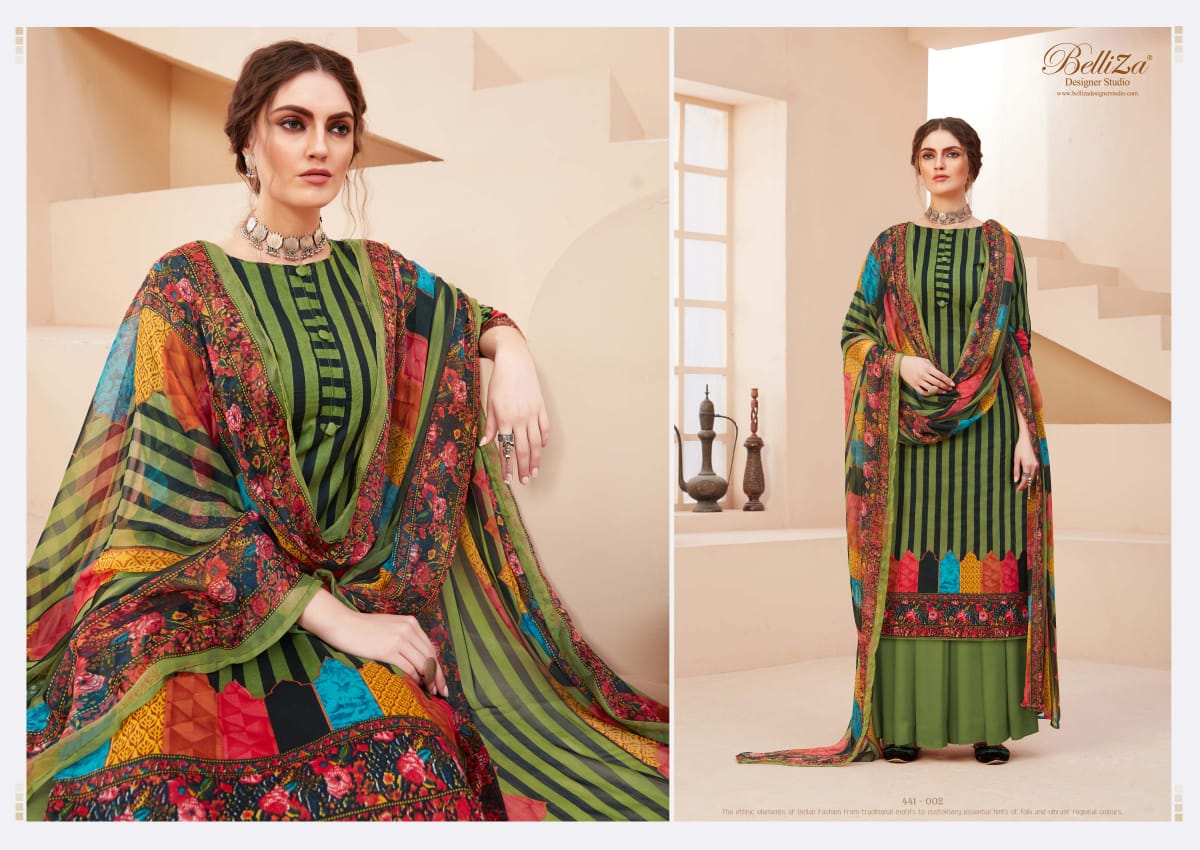 Belliza Presents Zohra Digital Printed Dress Material