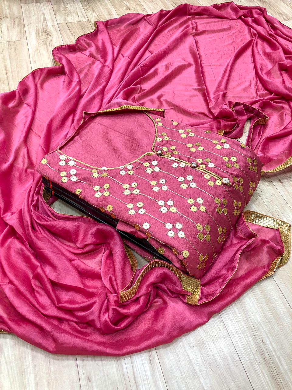 Chocolaty Designer Dress Material
