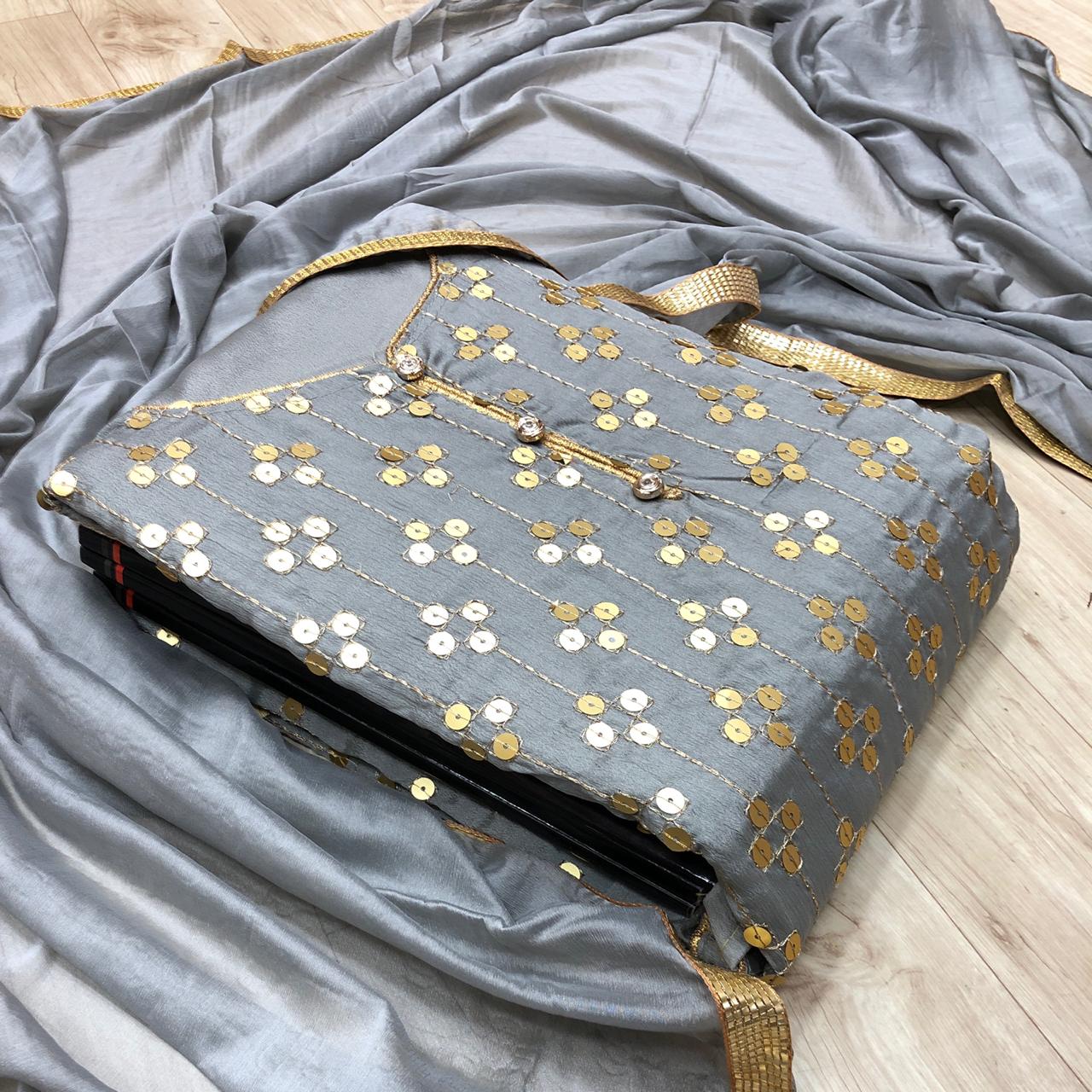 Chocolaty Designer Dress Material