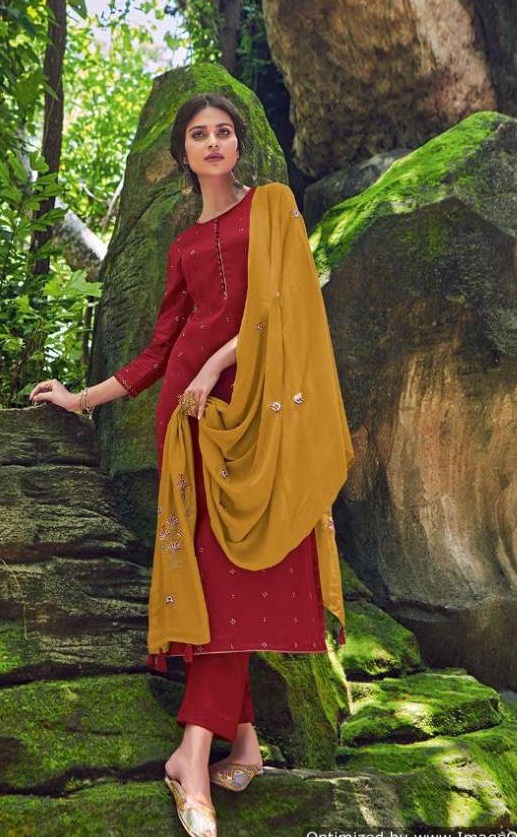 Deepsy  Presents Evergreen  Designer Dress Material