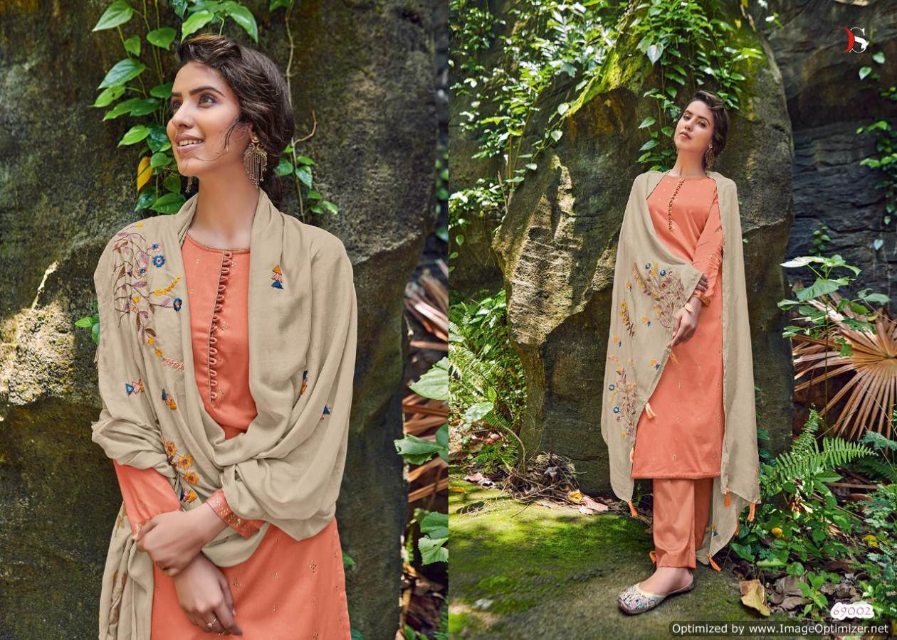 Deepsy  Presents Evergreen  Designer Dress Material