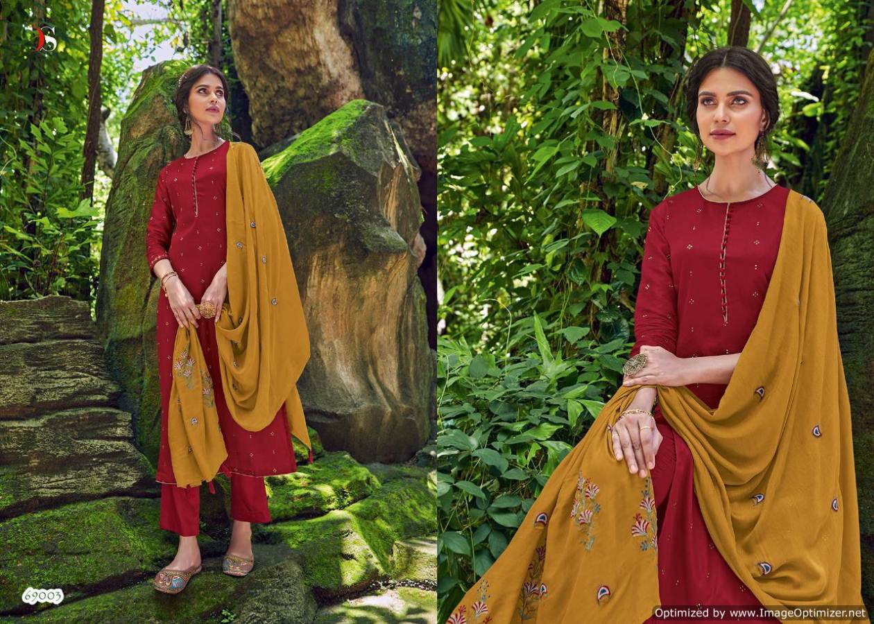 Deepsy  Presents Evergreen  Designer Dress Material
