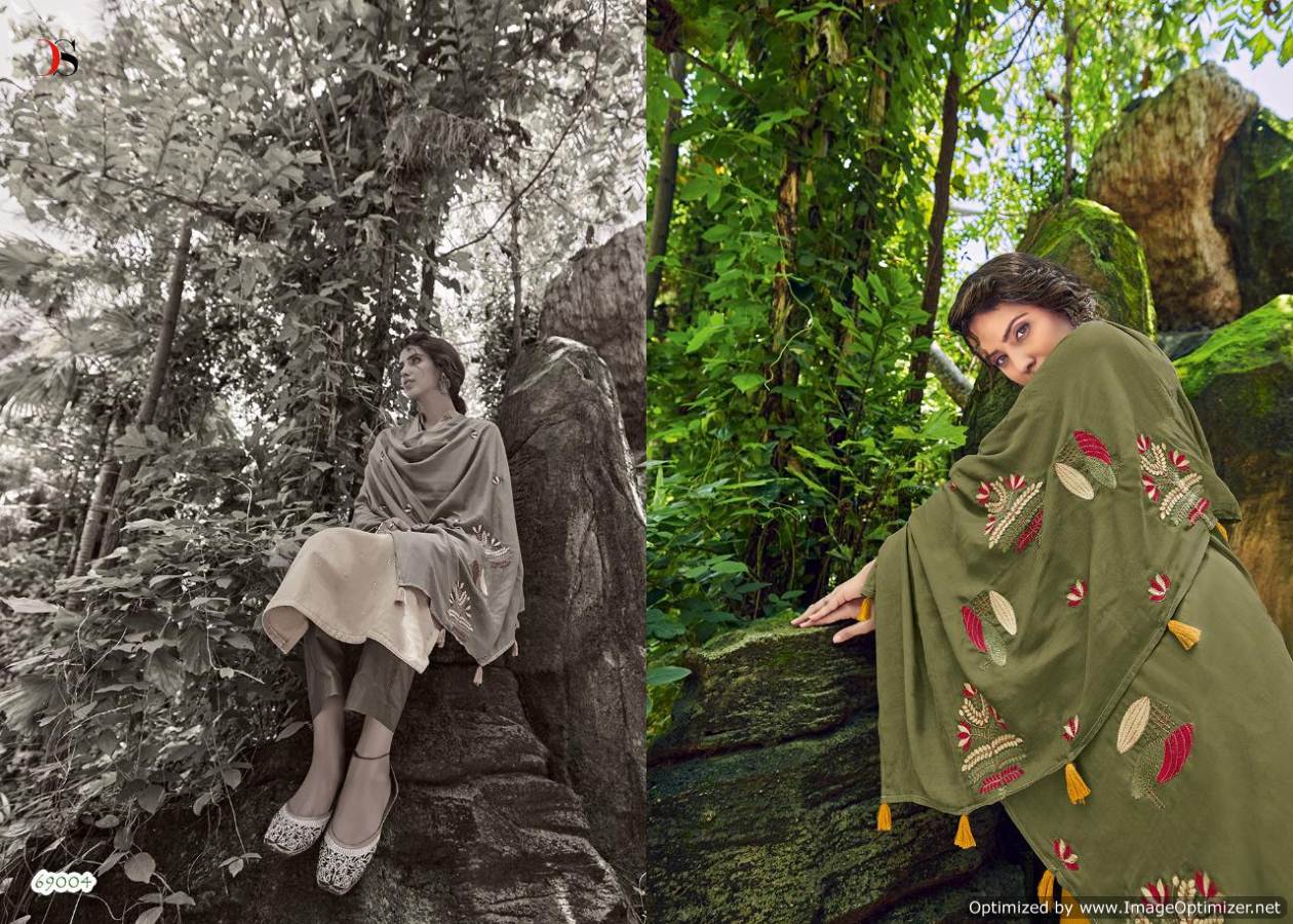 Deepsy  Presents Evergreen  Designer Dress Material