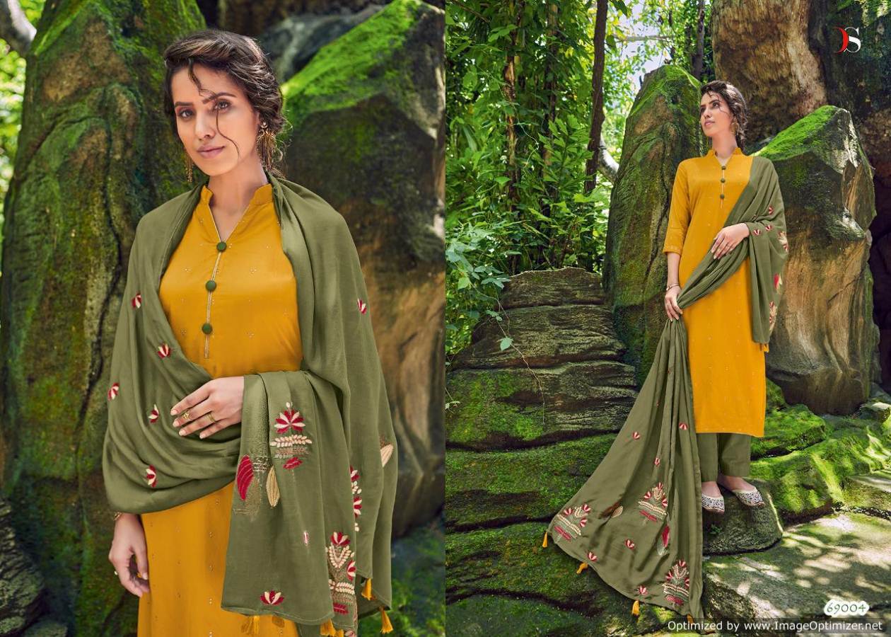 Deepsy  Presents Evergreen  Designer Dress Material