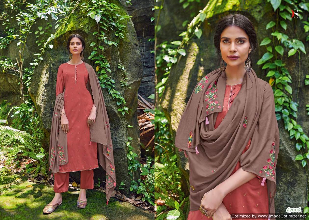 Deepsy  Presents Evergreen  Designer Dress Material