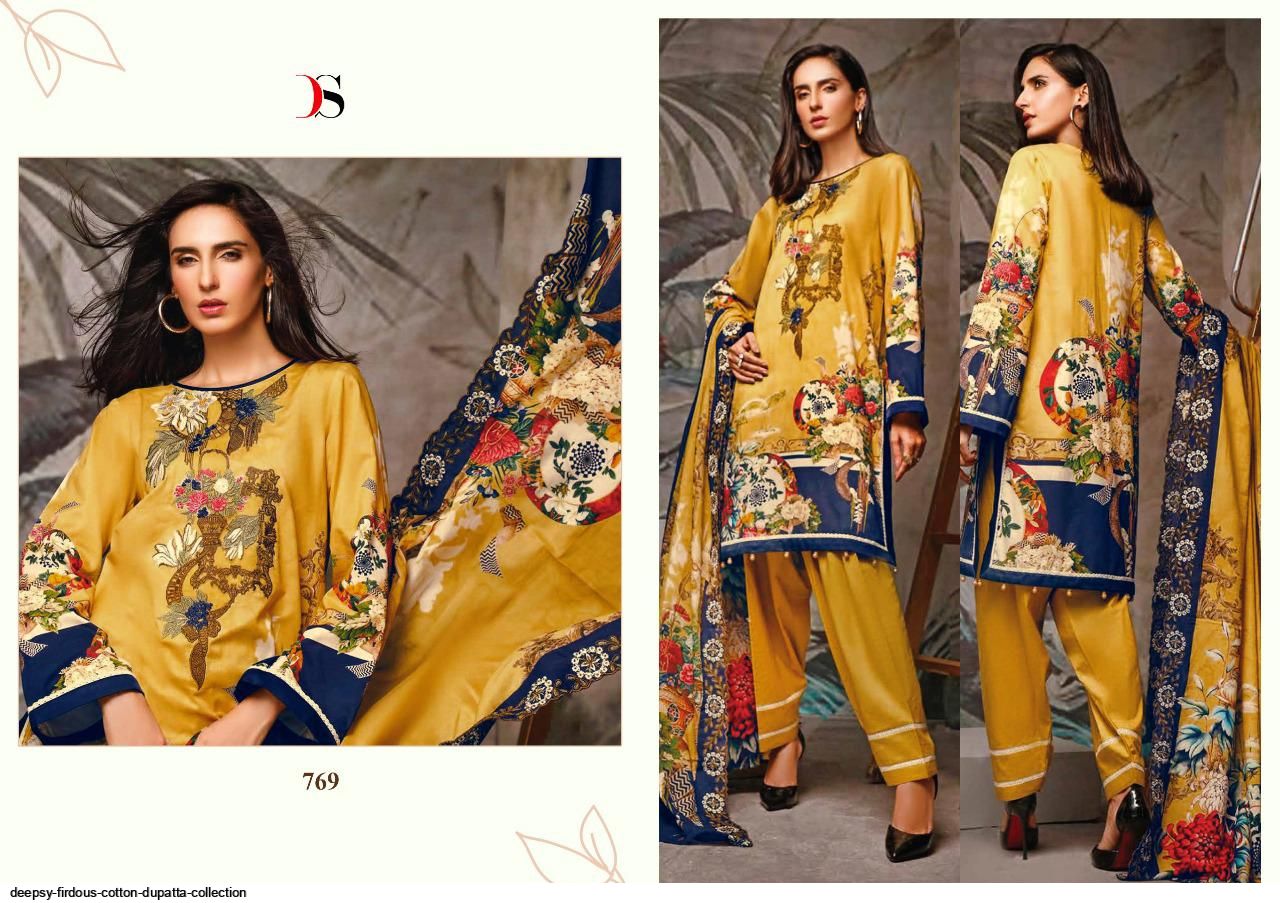 Deepsy Presents Firdous Cotton  Pakistani Suits