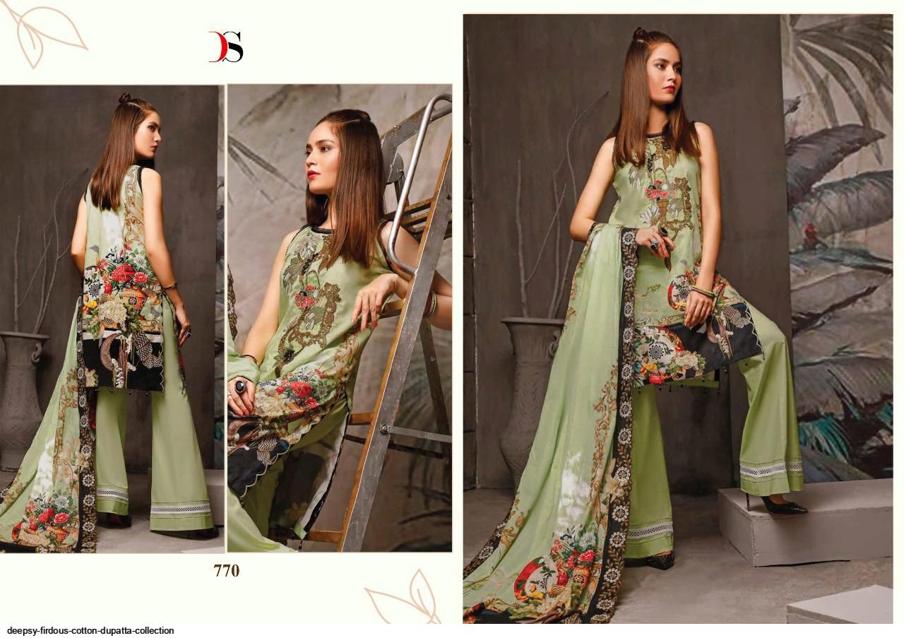 Deepsy Presents Firdous Cotton  Pakistani Suits