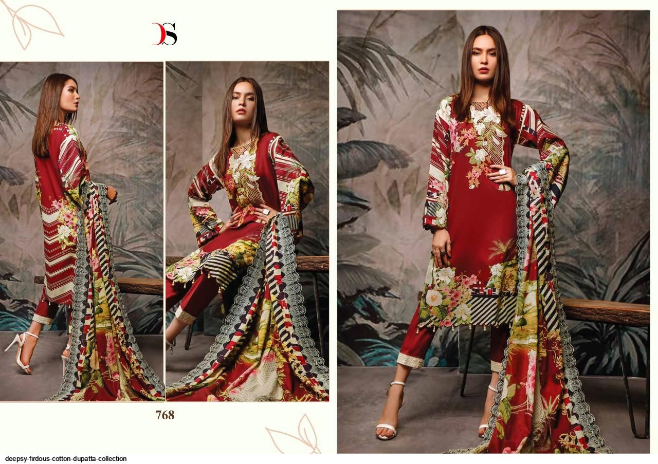Deepsy Presents Firdous Cotton  Pakistani Suits