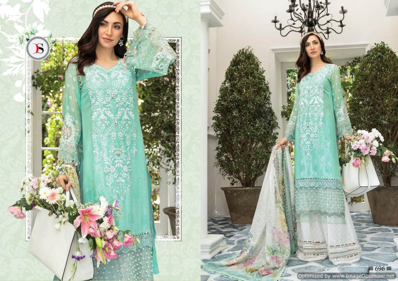 Deepsy Presents Maria B Lawn 3 Super Nx Pure Jam Cotton Pakistani Suits