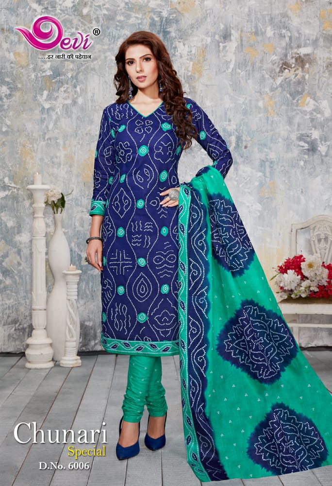 Devi Presents  Chunari Special  Vol 6 Printed Dress Material