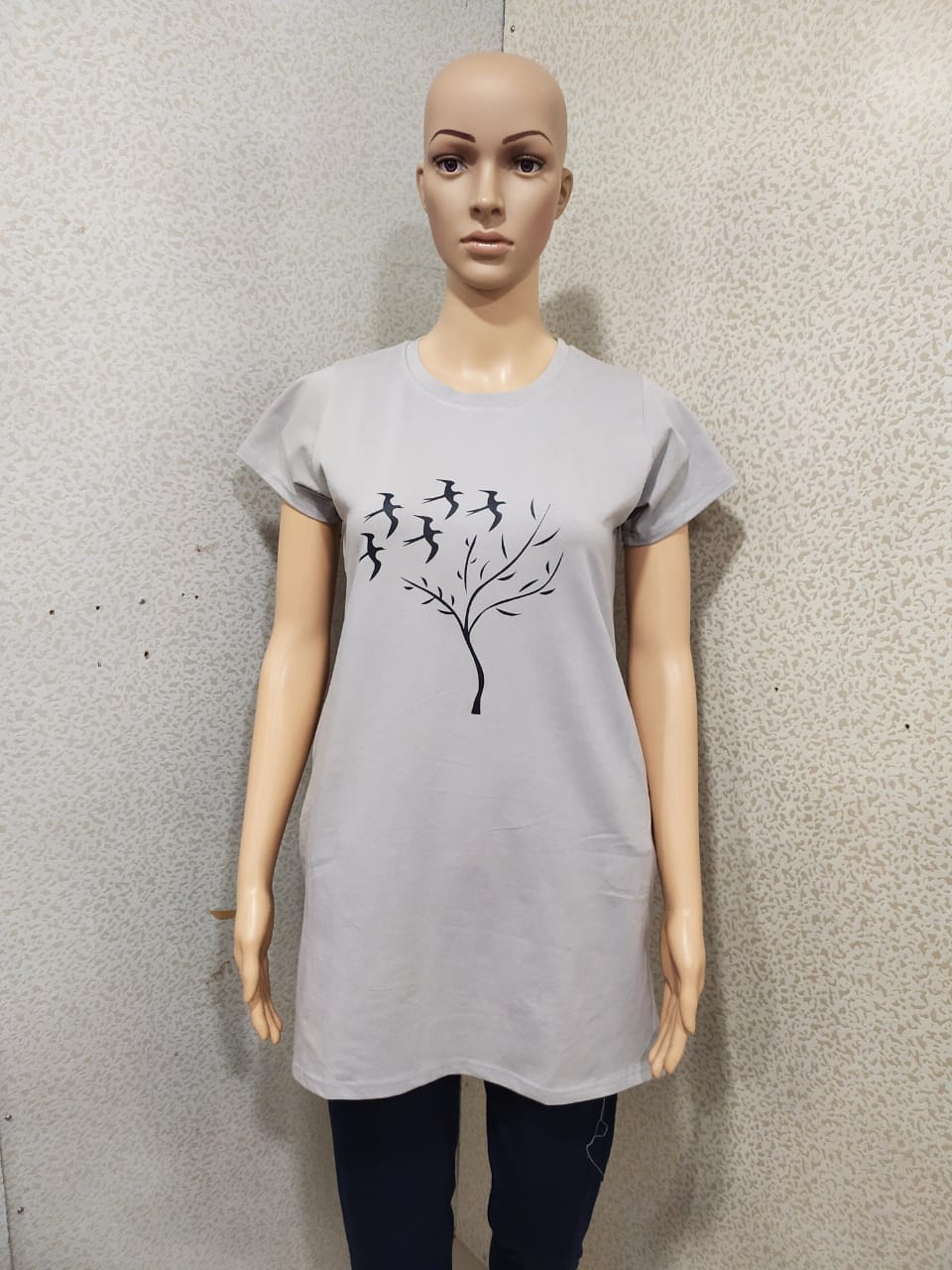 Fc Presents Sanvari Fashion Ladies Pure Cotton Long T-shirt