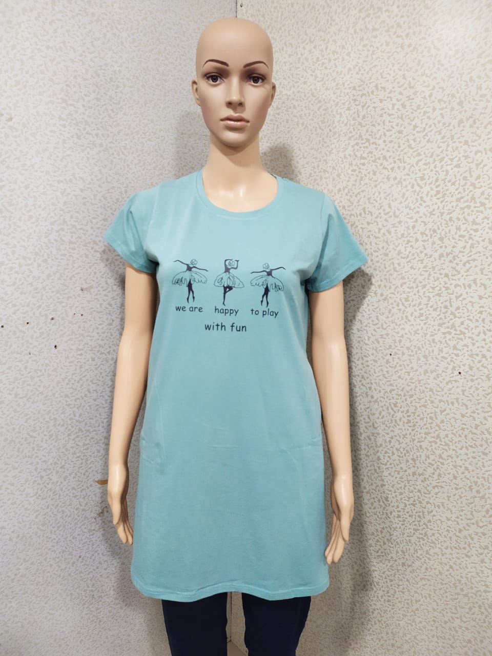 Fc Presents Sanvari Fashion Ladies Pure Cotton Long T-shirt