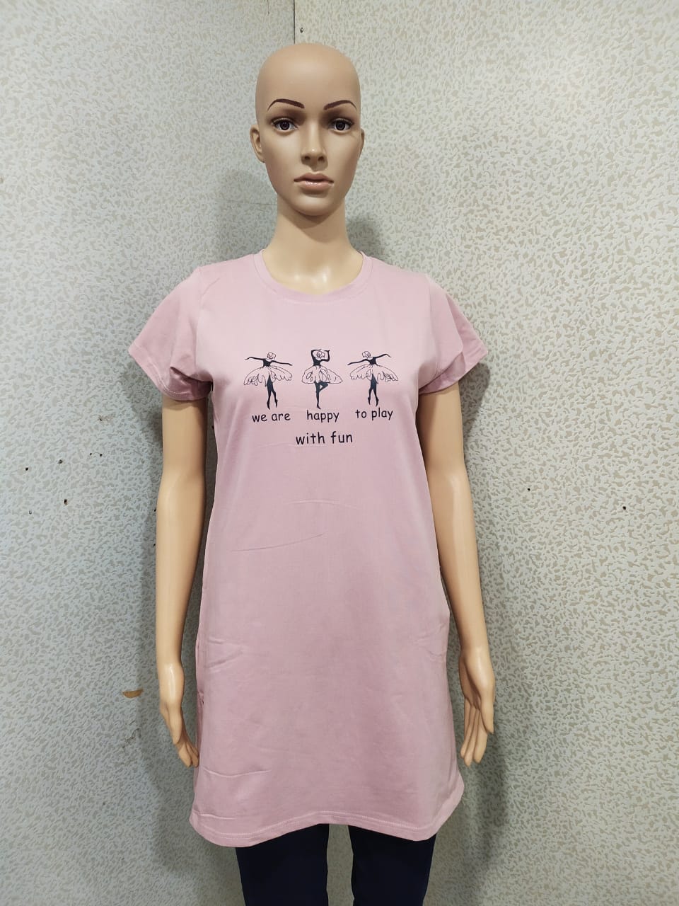 Fc Presents Sanvari Fashion Ladies Pure Cotton Long T-shirt