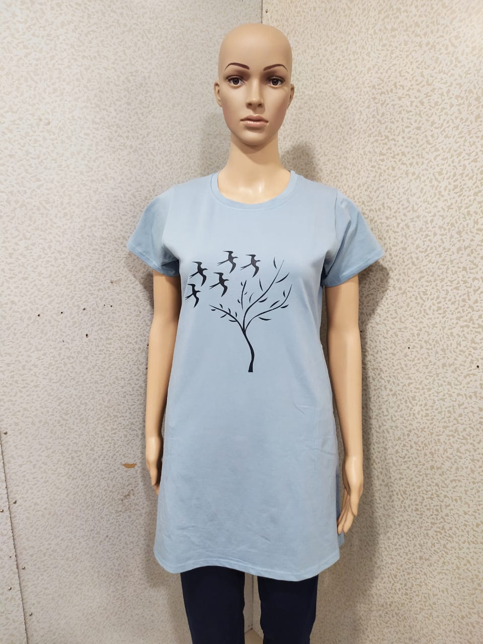Fc Presents Sanvari Fashion Ladies Pure Cotton Long T-shirt