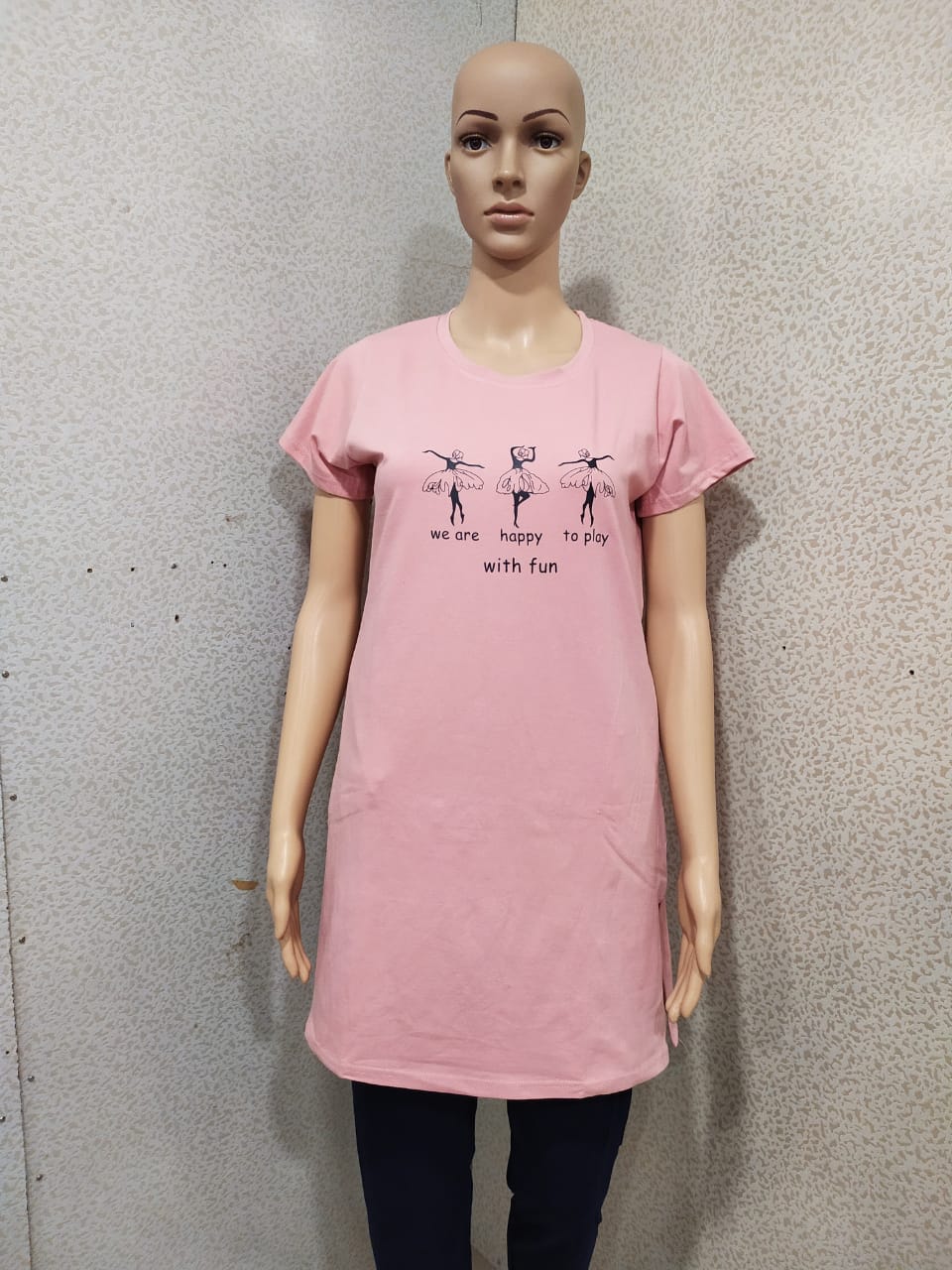 Fc Presents Sanvari Fashion Ladies Pure Cotton Long T-shirt