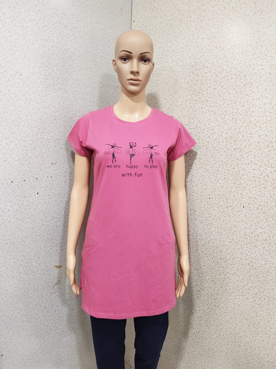Fc Presents Sanvari Fashion Ladies Pure Cotton Long T-shirt
