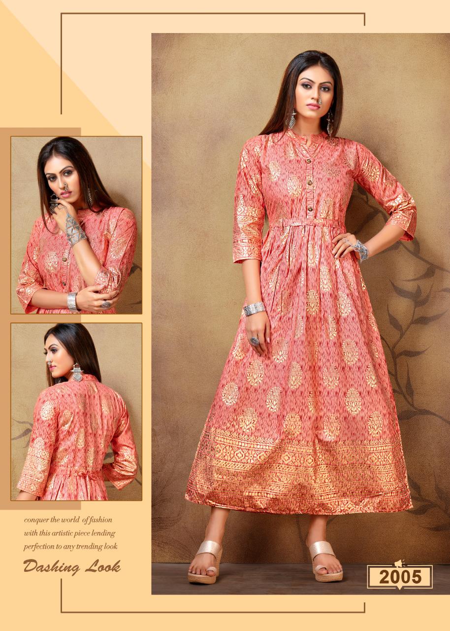 Ft Presents  Falak Heavy  Stylish Look Kurti Collection