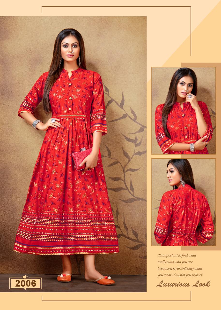 Ft Presents  Falak Heavy  Stylish Look Kurti Collection