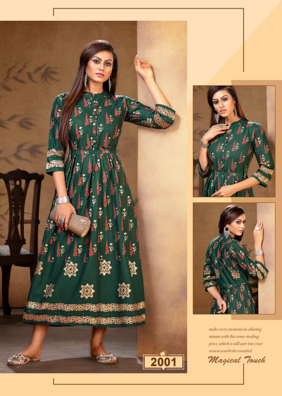 Ft Presents  Falak Heavy  Stylish Look Kurti Collection