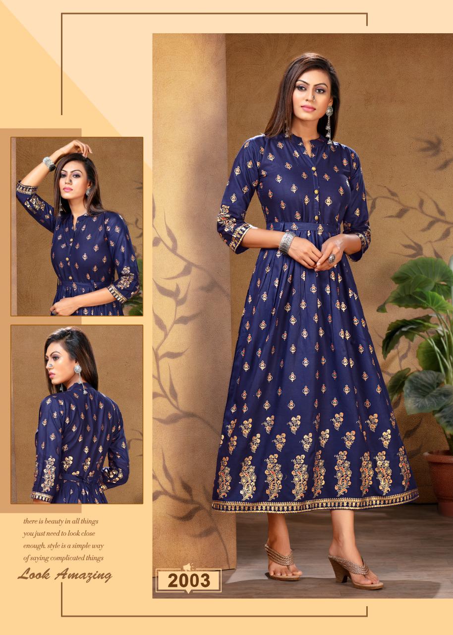 Ft Presents  Falak Heavy  Stylish Look Kurti Collection